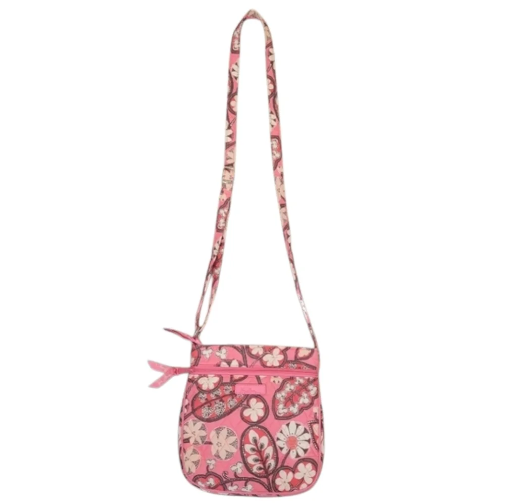 Vera Bradley Double Zip Hipster Purse in Blush Pink
